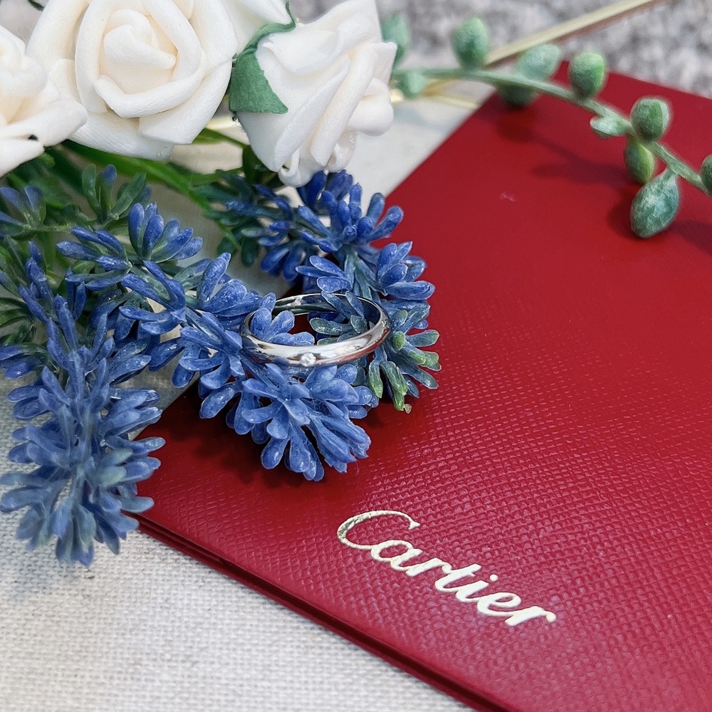 Cartier 1895 Wedding Band with a Diamond - Picture 2 of 8